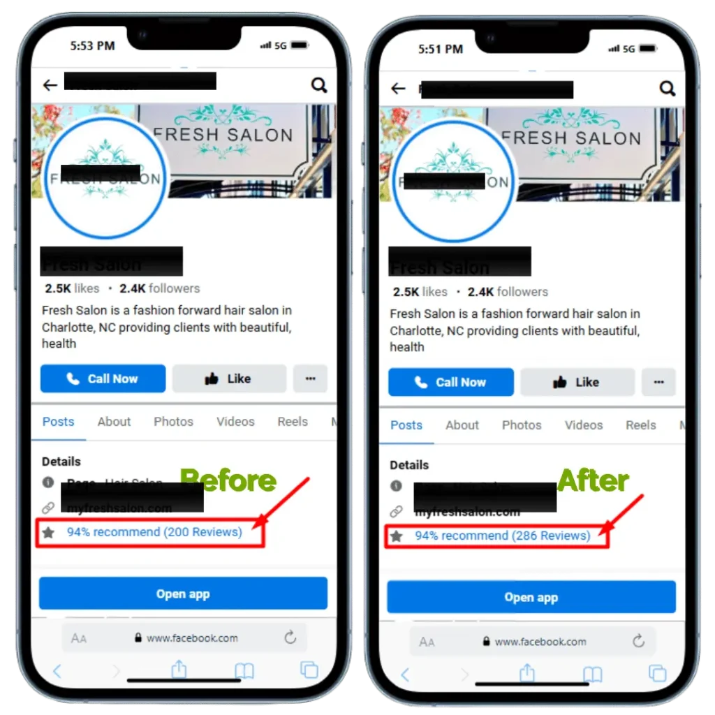 Benefits after buying real facebook reviews from RB IT Agency
